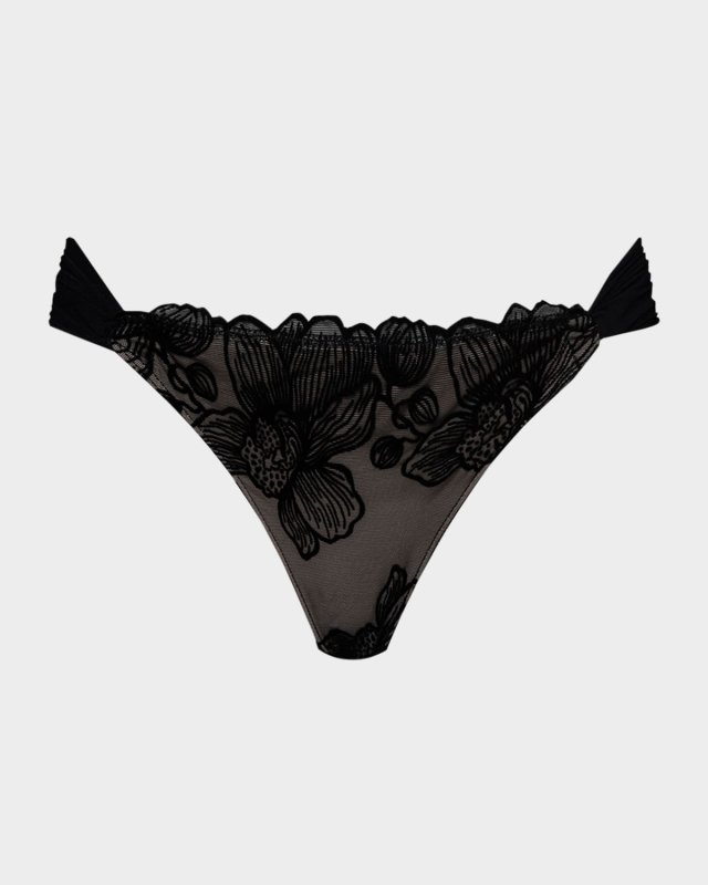 Lace Fanned Full Bikini Bottoms